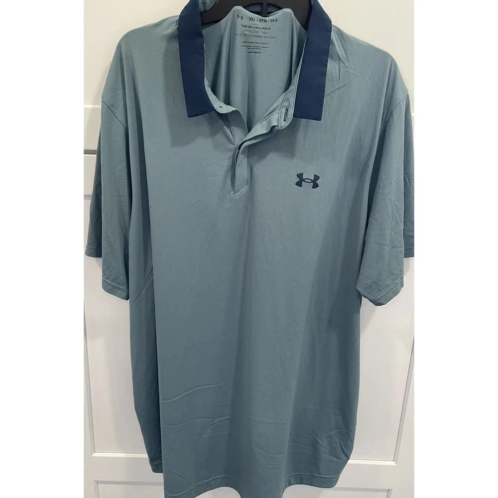 UNDER ARMOUR Men's‎ Sz 3XL UA Iso-Chill SS Golf Polo Shirt SI51